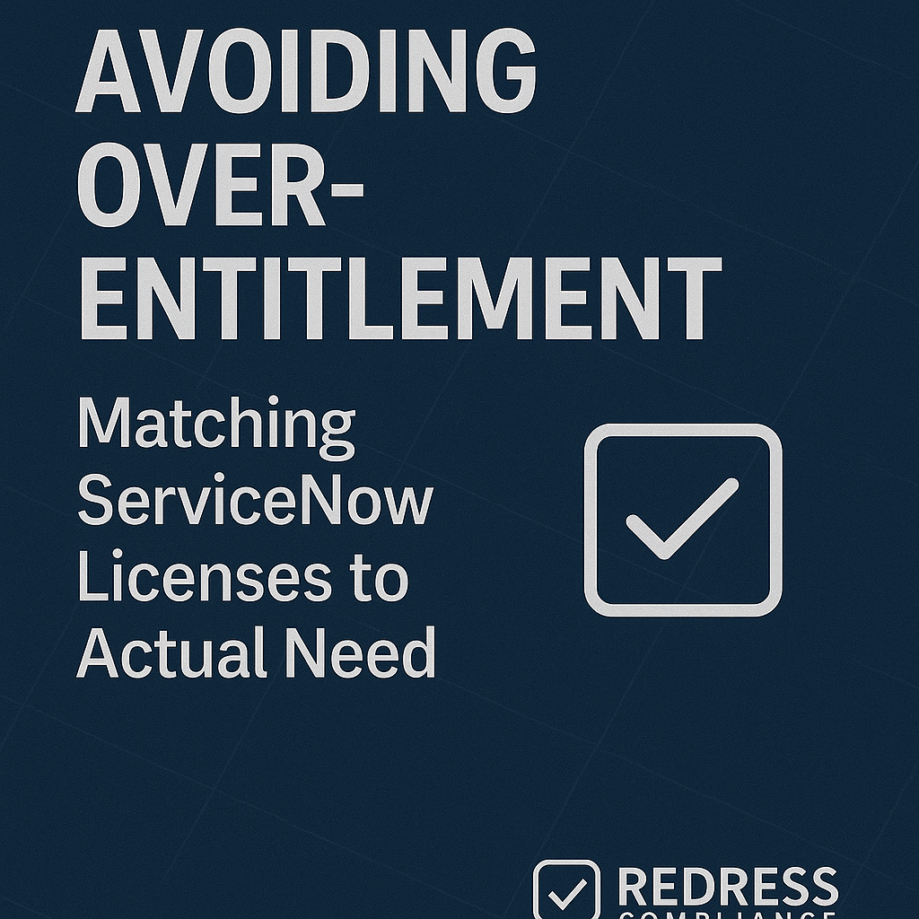 avoiding over entitlement – matching servicenow licenses to actual need