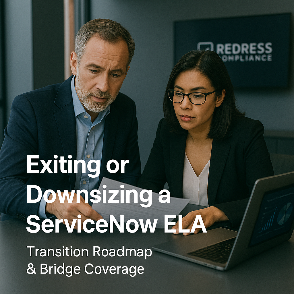 Exiting or Downsizing a ServiceNow ELA – Transition Roadmap & Bridge Coverage exiting or downsizing a servicenow ela – transition roadmap & bridge coverage