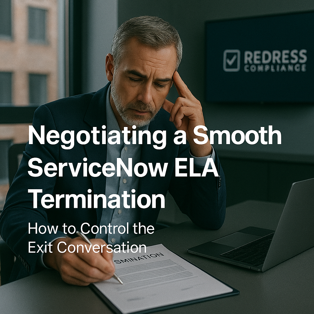Negotiating a Smooth ServiceNow ELA Termination – How to Control the Exit Conversation negotiating a smooth servicenow ela termination – how to control the exit conversation