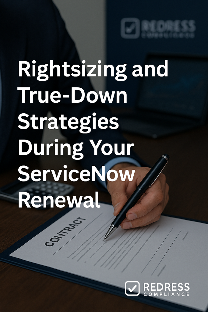 rightsizing and true down strategies during your servicenow renewal