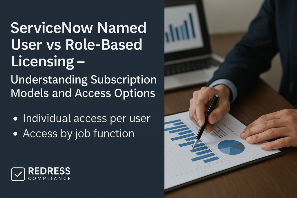 servicenow named user vs role based licensing – understanding subscription models and access option