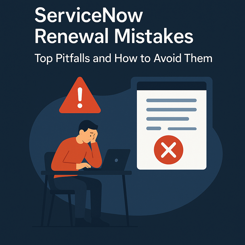 servicenow renewal mistakes