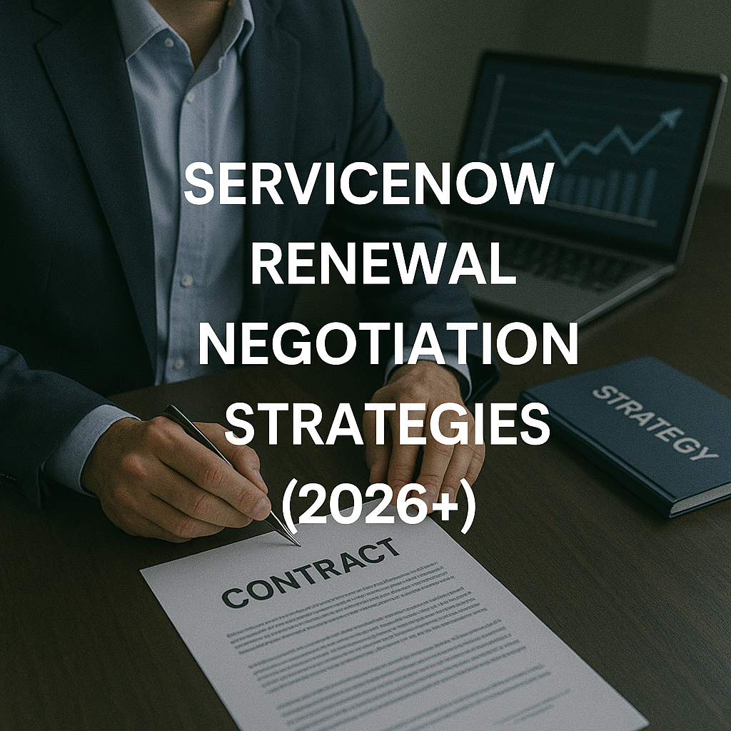 servicenow renewal negotiation strategies